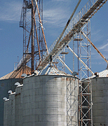stock photographs of agriculture - grain elevators by Tom Palmer